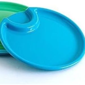 Pampered Chef  Reusable Plastic 10 " Party Plates  Set of 6 -  NWT